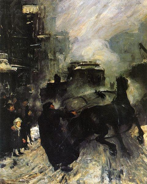 George Wesley Bellows Steaming Streets oil painting picture
